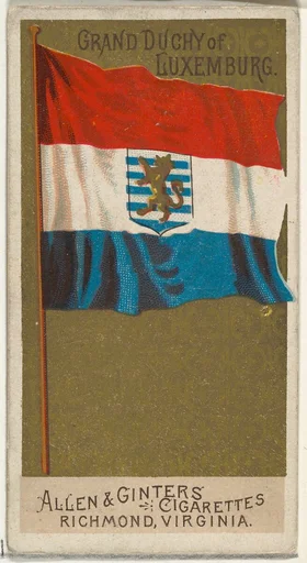 Grand Duchy of Luxemburg, from Flags of All Nations, Series 2 (N10) for Allen & Ginter Cigarettes Brands
