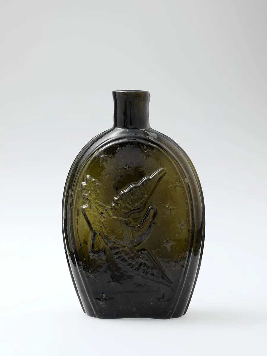 Figured flask — Coventry Glass Works