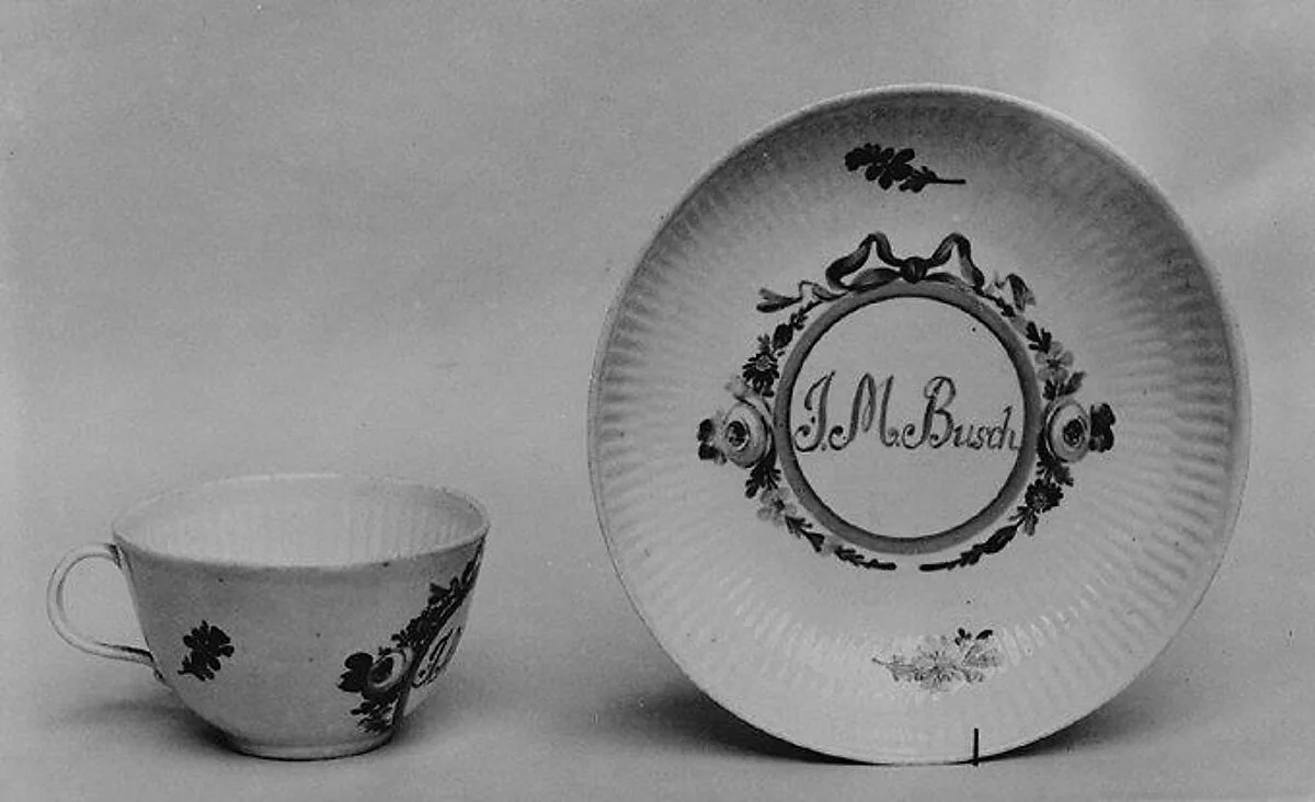 Cup and saucer — Wallendorf Porcelain Manufactory