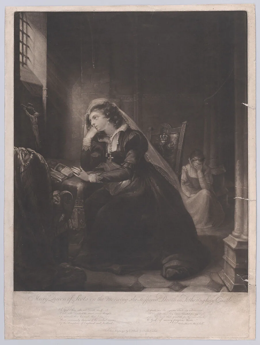 Mary, Queen of Scots, on the morning she suffered Death in Fotheringhay Castle — Mary, Queen of Scots|John Graham|George Dawe|Robert Pollard
