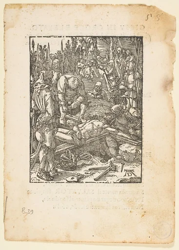 Christ Nailed to The Cross, from "The Small Passion", edition Venice