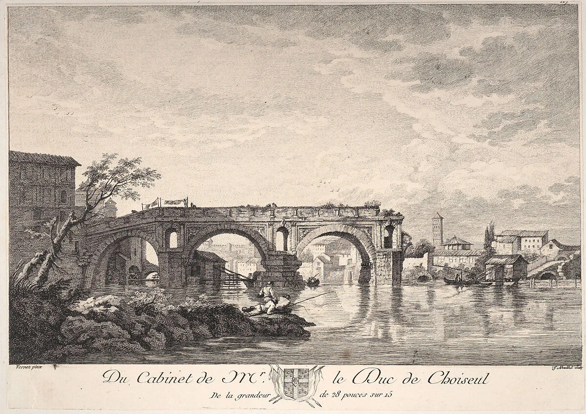 Bridge in Rome — Joseph C. Maillet|Joseph Vernet