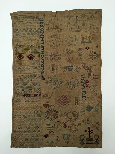 Embroidered sampler