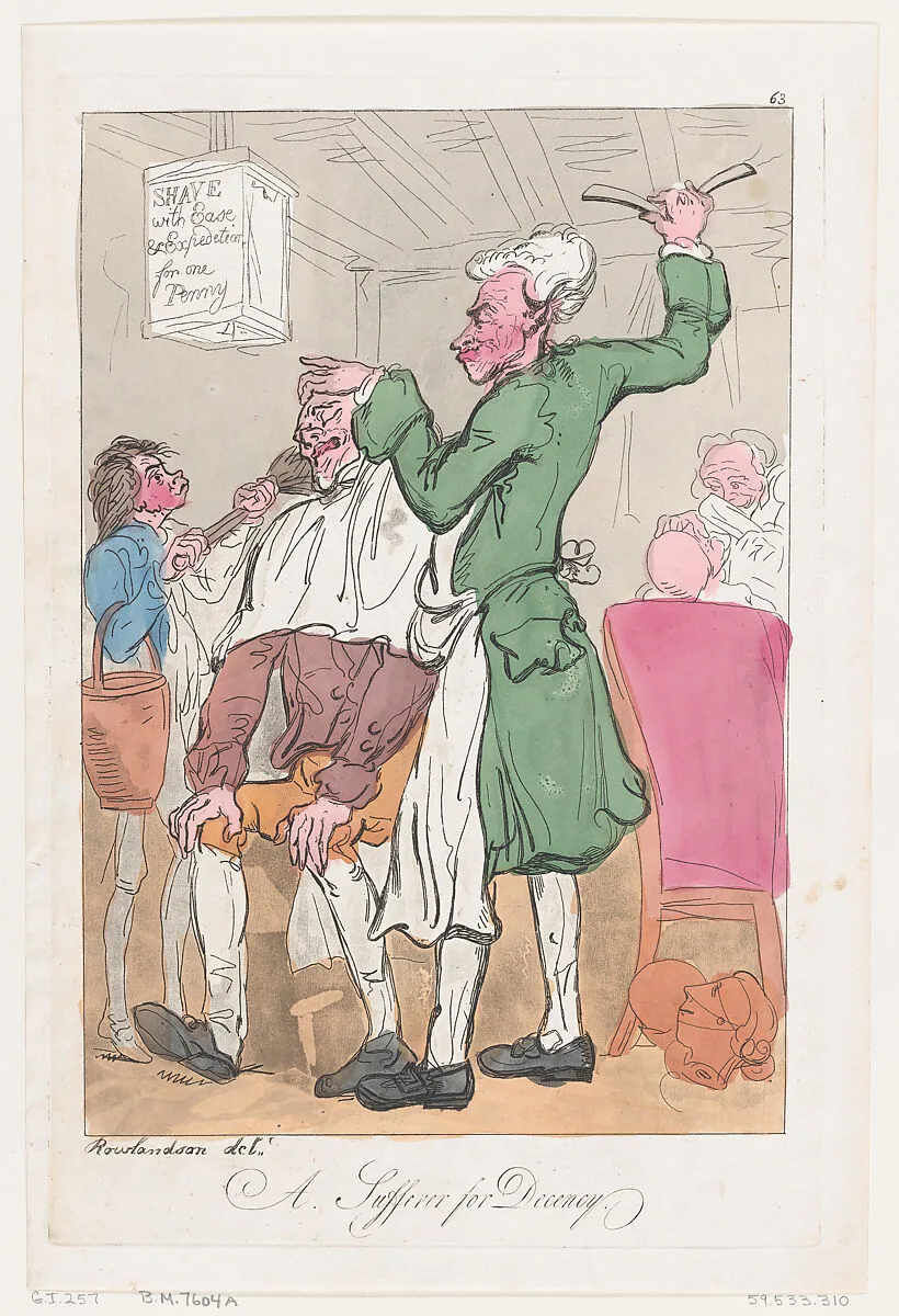 A Sufferer for Decency — Thomas Tegg|Thomas Rowlandson