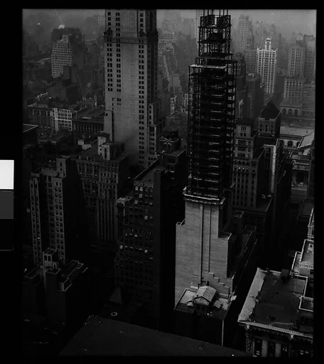 [Lefcourt Colonial Building Construction, From Roof of Chanin Building?, New York City]