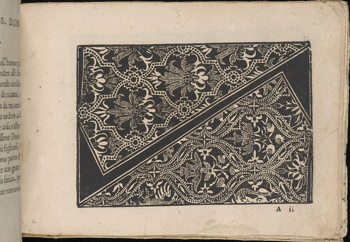 Fiori di Ricami Nuovamente Posti in Luce, page 2 (recto) — Matteo Florimi|Francesco de' Franceschi
