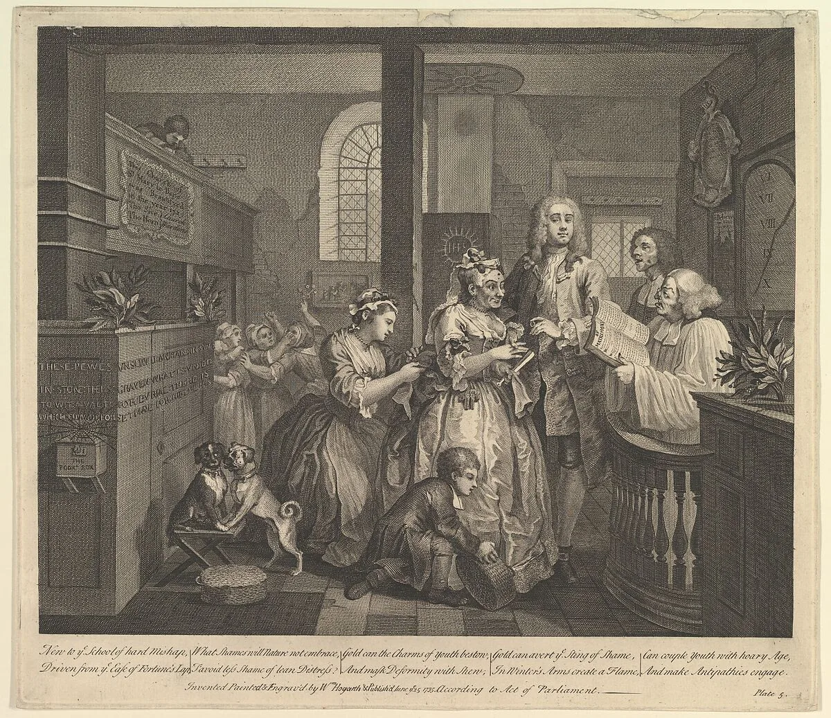 A Rake's Progress, Plate 5 — William Hogarth|Dr. John Hoadley