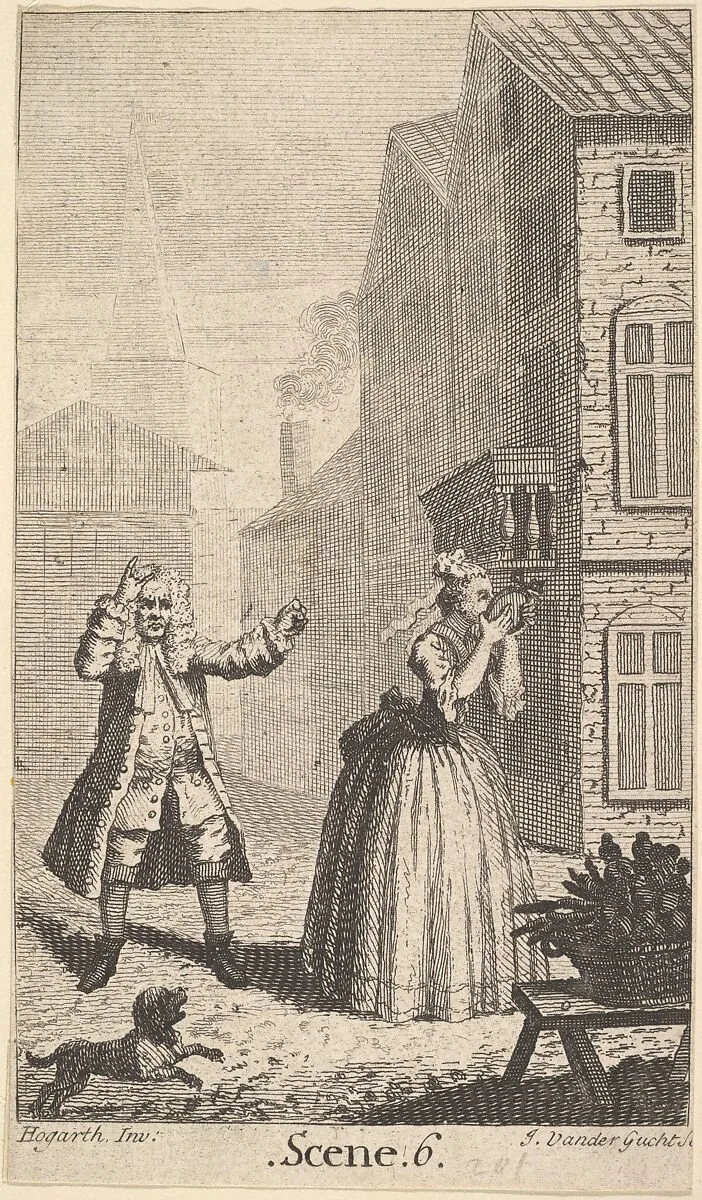 Frontispiece to Moliere's "Sganarelle, ou le Cocu Imaginaire" (The Imaginary Cuckold) — William Hogarth|John Vandergucht|Jean-Baptiste Poquelin Molière