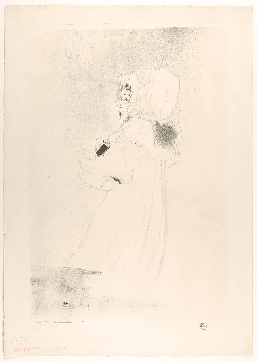 Miss May Belfort (Large Plate) — Henri de Toulouse-Lautrec|May Belfort