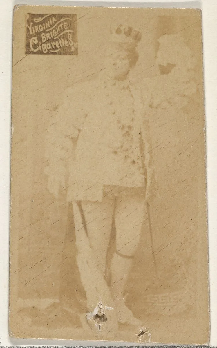 From the Actors and Actresses series (N45, Type 2) for Virginia Brights Cigarettes — Allen & Ginter