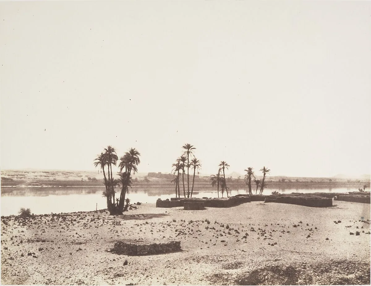 Dakkeh, Village et Rives du Nil — Félix Teynard