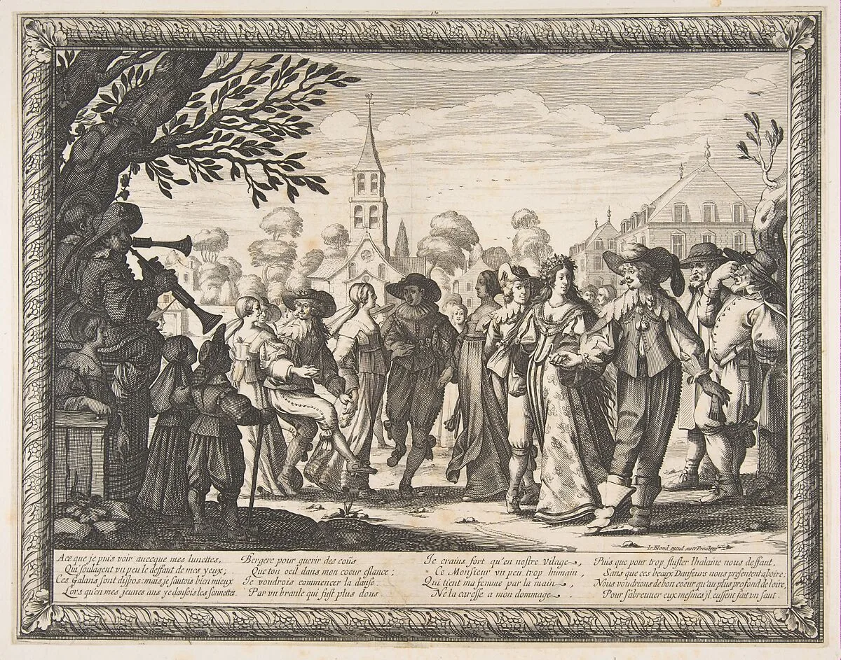 Dance on the Village Square — Abraham Bosse|Jean I Leblond