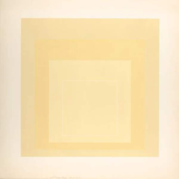 Proof for White Line Square series — Josef Albers|Gemini G.E.L.|Kenneth E. Tyler