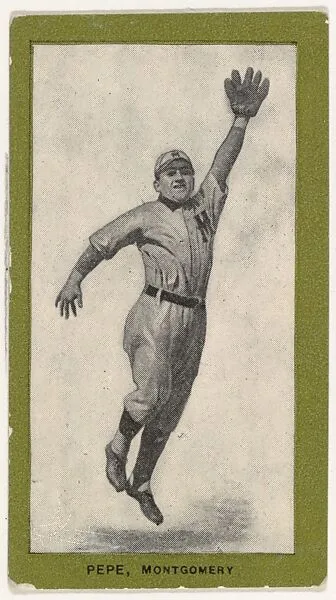 Pepe, Montgomery, from the Baseball Players (Green Borders) series (T211) issued by Red Sun Cigarettes — Red Sun Cigarettes