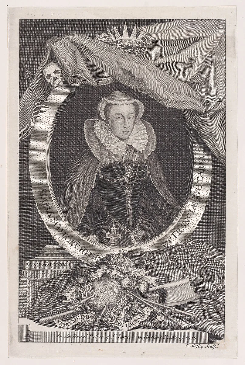Reverse copy of Maria Scotorv Regin et Franciae Dotaria — Mary, Queen of Scots|George Vertue|Charles Mosley