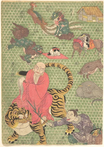 歌川国貞画 「籠細工 浪花細工人 一田庄七郎」|Basketry Work: By the Craftsman Ichida Shōshichirō of Naniwa (Kagozaiku Naniwa saikunin Ichida Shōshichirō)