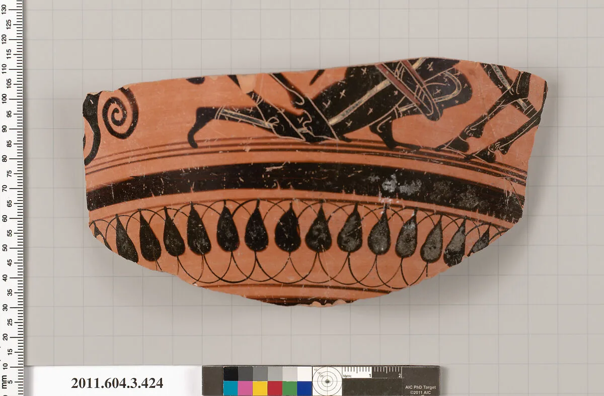 Terracotta fragment of a neck-amphora (jar) — Unknown
