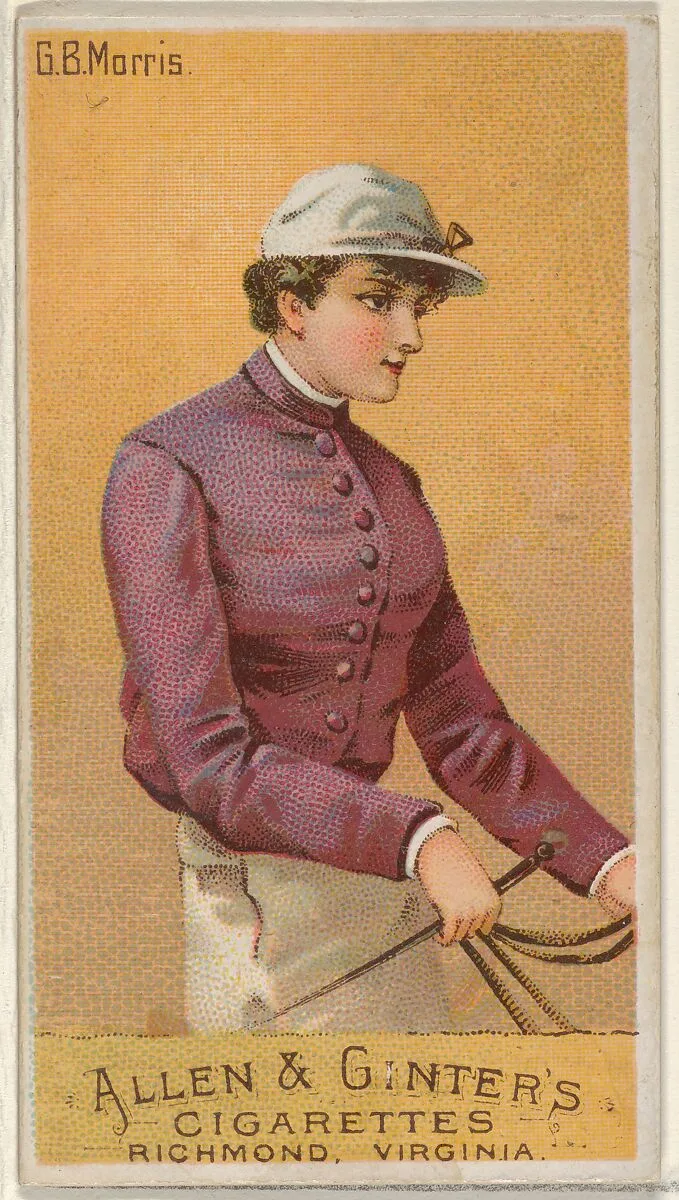 G.B. Morris, from the Racing Colors of the World series (N22a) for Allen & Ginter Cigarettes — Allen & Ginter