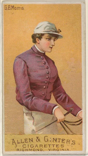 G.B. Morris, from the Racing Colors of the World series (N22a) for Allen & Ginter Cigarettes