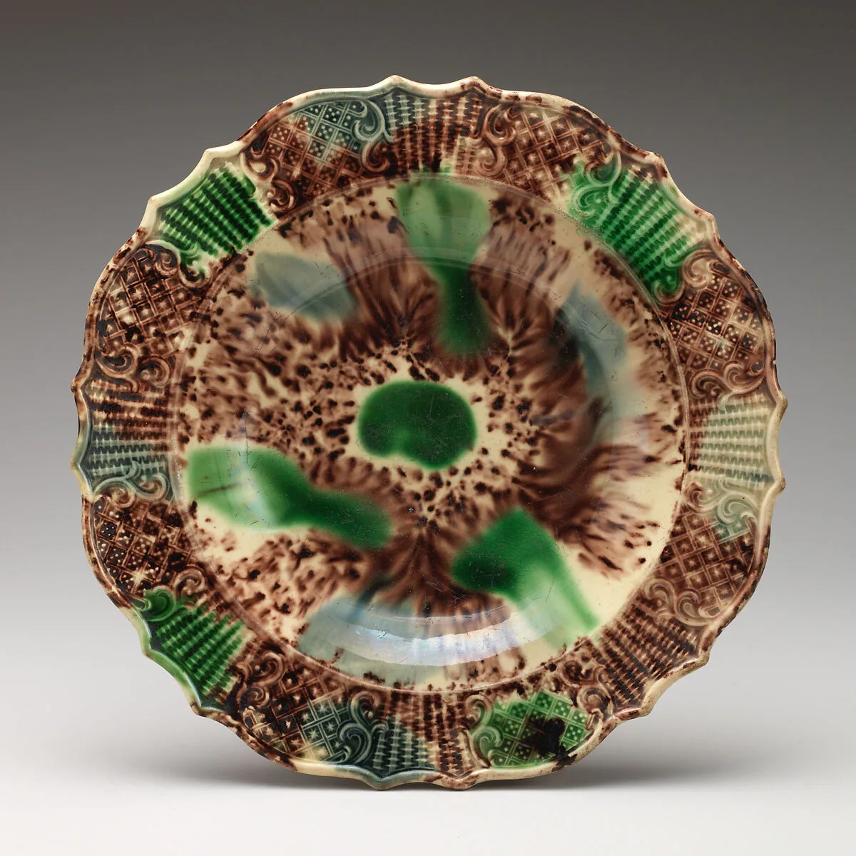 Soup plate — Whieldon type