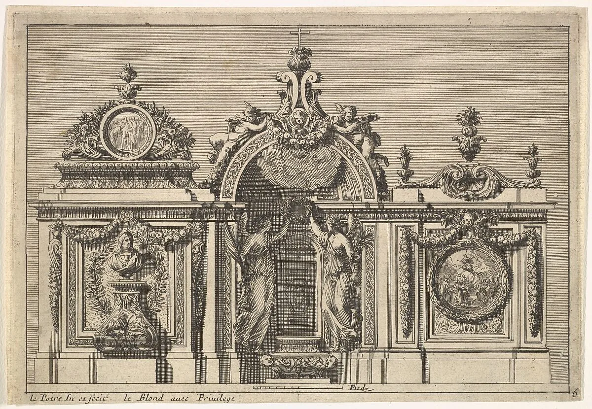 Design for a Tabernacle with Two Variants, from: Tabernacles à l'italienne — Jean Le Pautre|Jean I Leblond