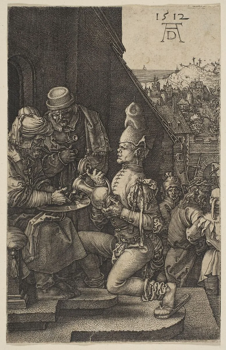 Pilate Washing His Hands, from "The Passion" — Albrecht Dürer