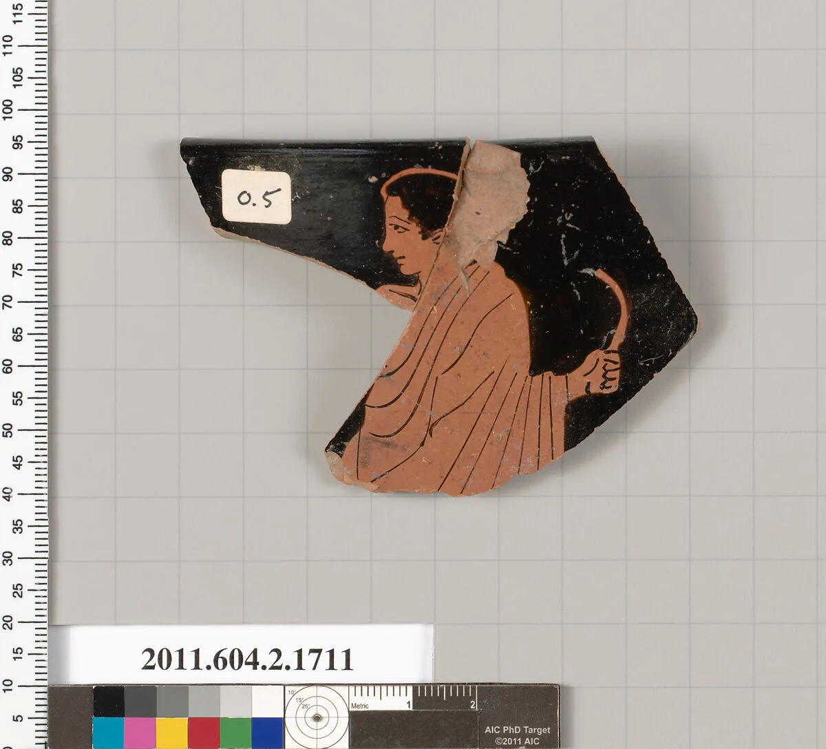 Terracotta rim fragment of a skyphos (deep drinking cup) — Unknown