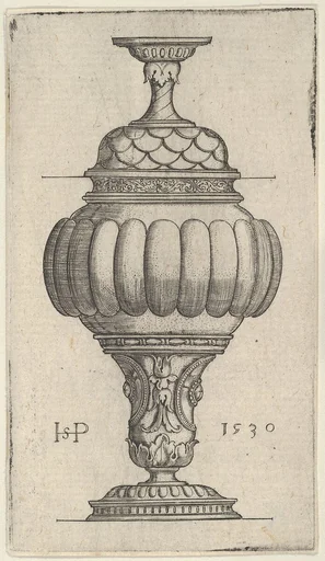Double Goblet with Oval Decorations
