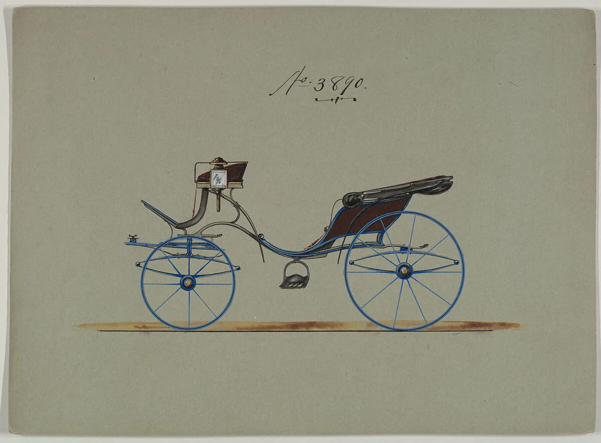 Design for Cabriolet or Victoria, no. 3890 — Brewster & Co.