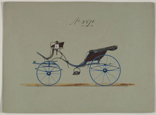 Design for Cabriolet or Victoria, no. 3890