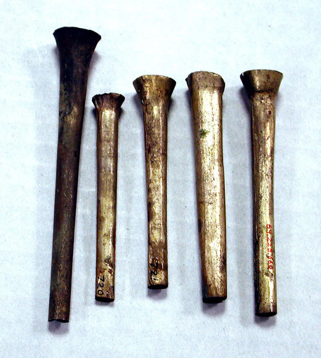 Hammered Silver Fluted Tube — Unknown