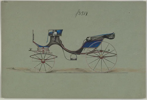 Design for Cabriolet or Victoria, no. 3914