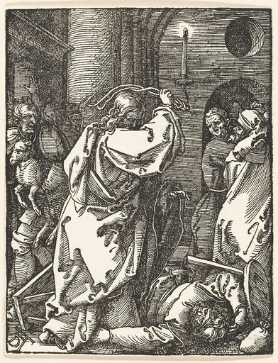 Christ Expelling the Money Lenders, from "The Small Passion"