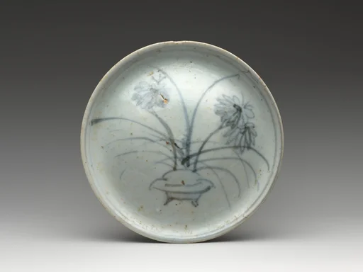 染付花草文皿|Dish with Grasses and Flowers