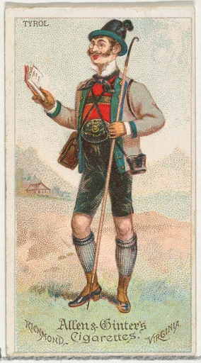 Tyrol, from World's Dudes series (N31) for Allen & Ginter Cigarettes