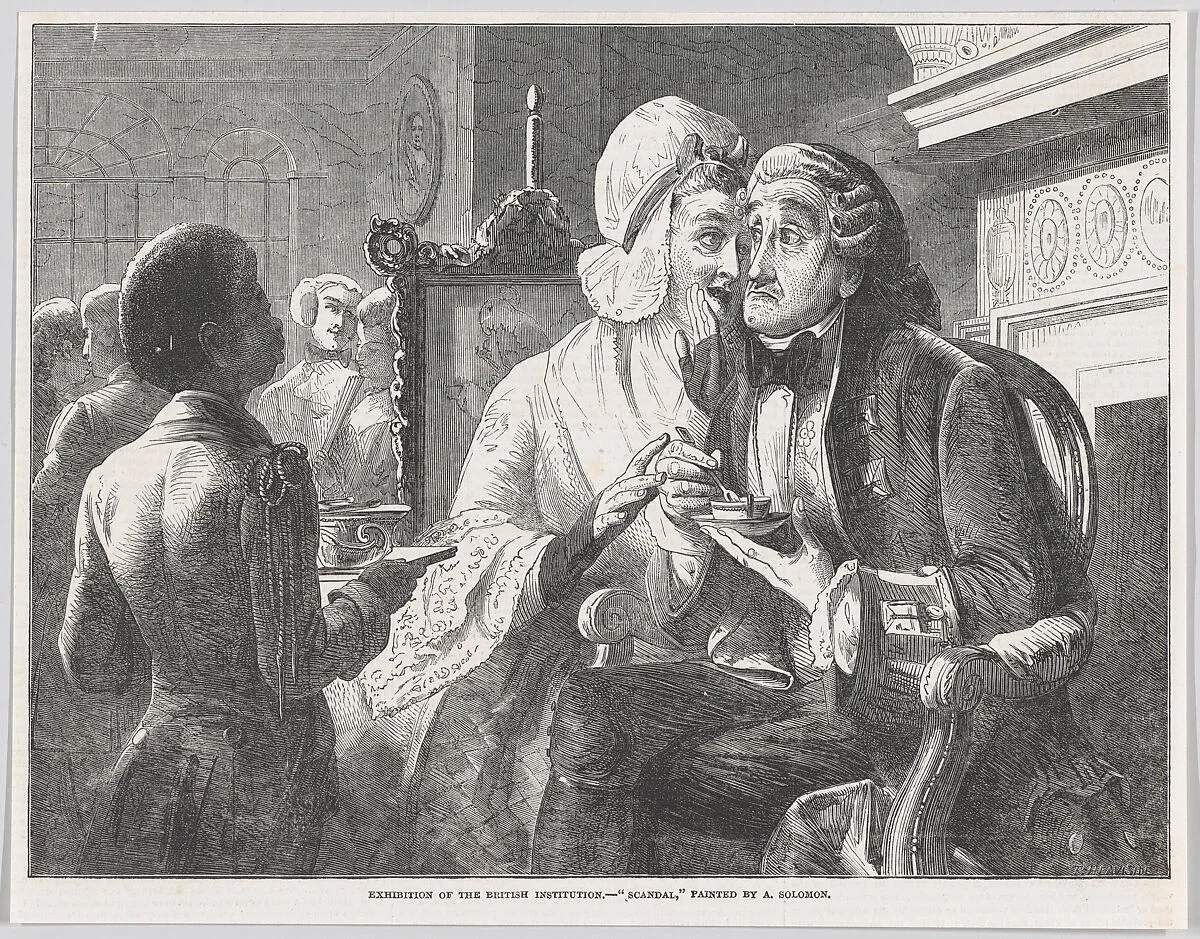 Scandal, from "Illustrated London News" — Thomas Heaviside|Abraham Solomon