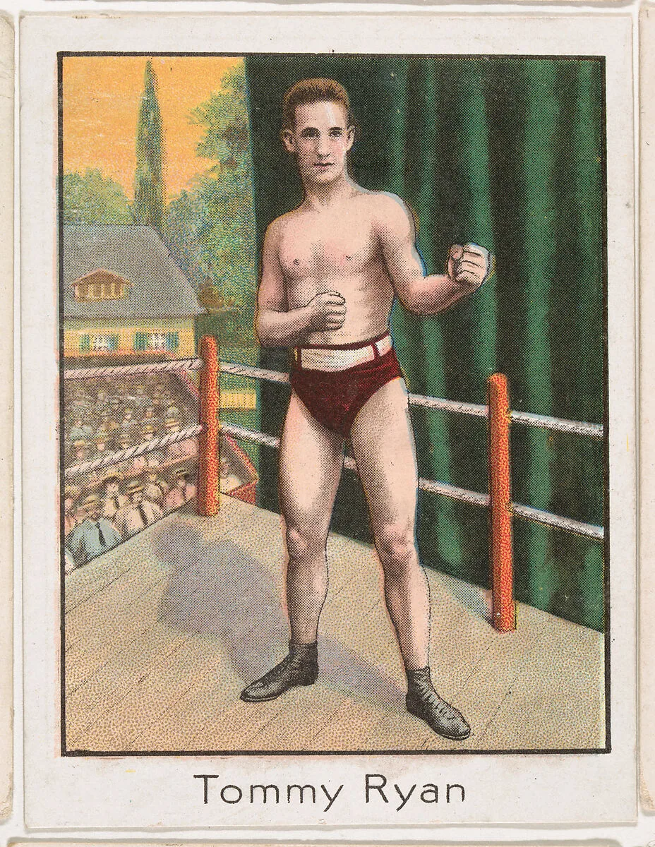 Tommy Ryan, from the Champion Athlete and Prize Fighter series (T220), issued by Mecca and Tolstoi Cigarettes — Mecca Cigarettes|Tolstoi Cigarettes