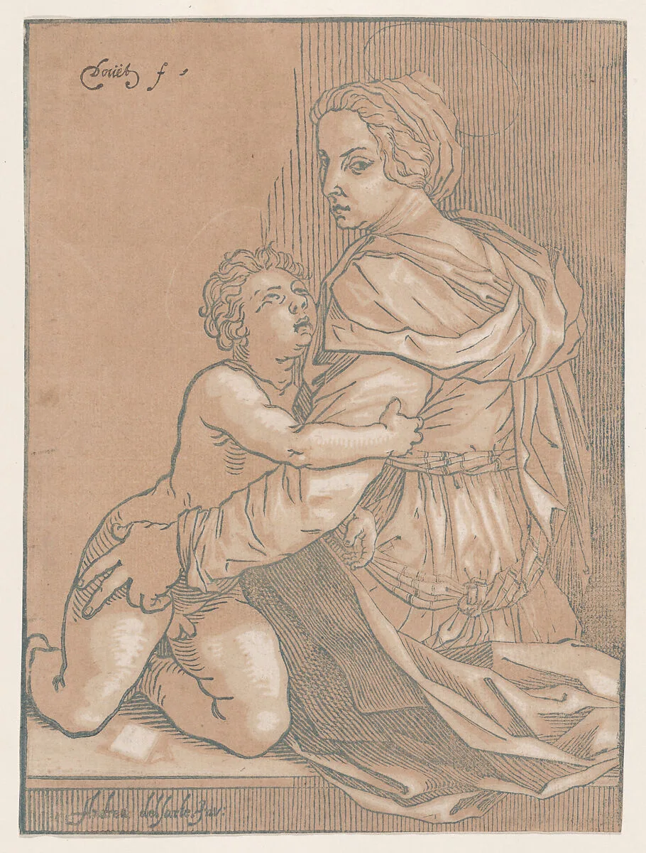 Virgin and child — Andrea del Sarto (Andrea d'Agnolo)|Edmond Douet