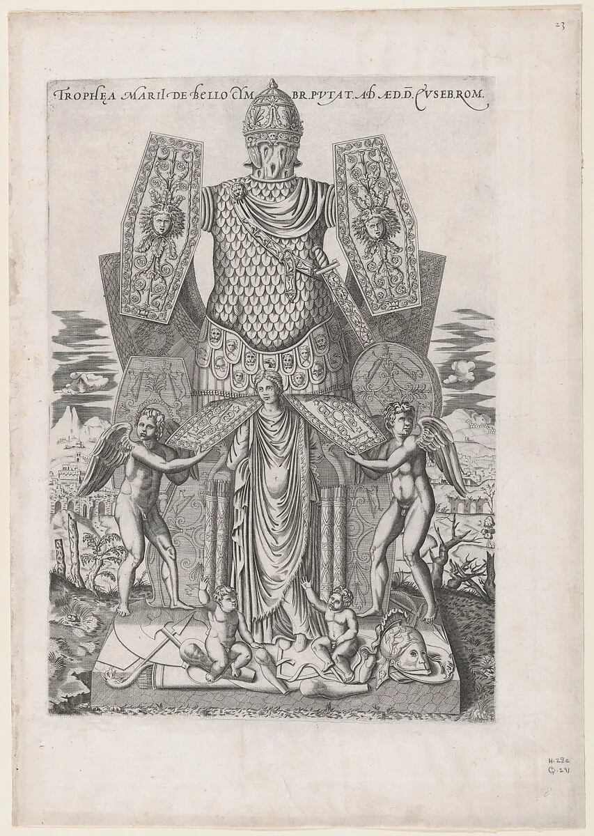 Speculum Romanae Magnificentiae: Trophies of Marius — Antonio Lafreri|Anonymous