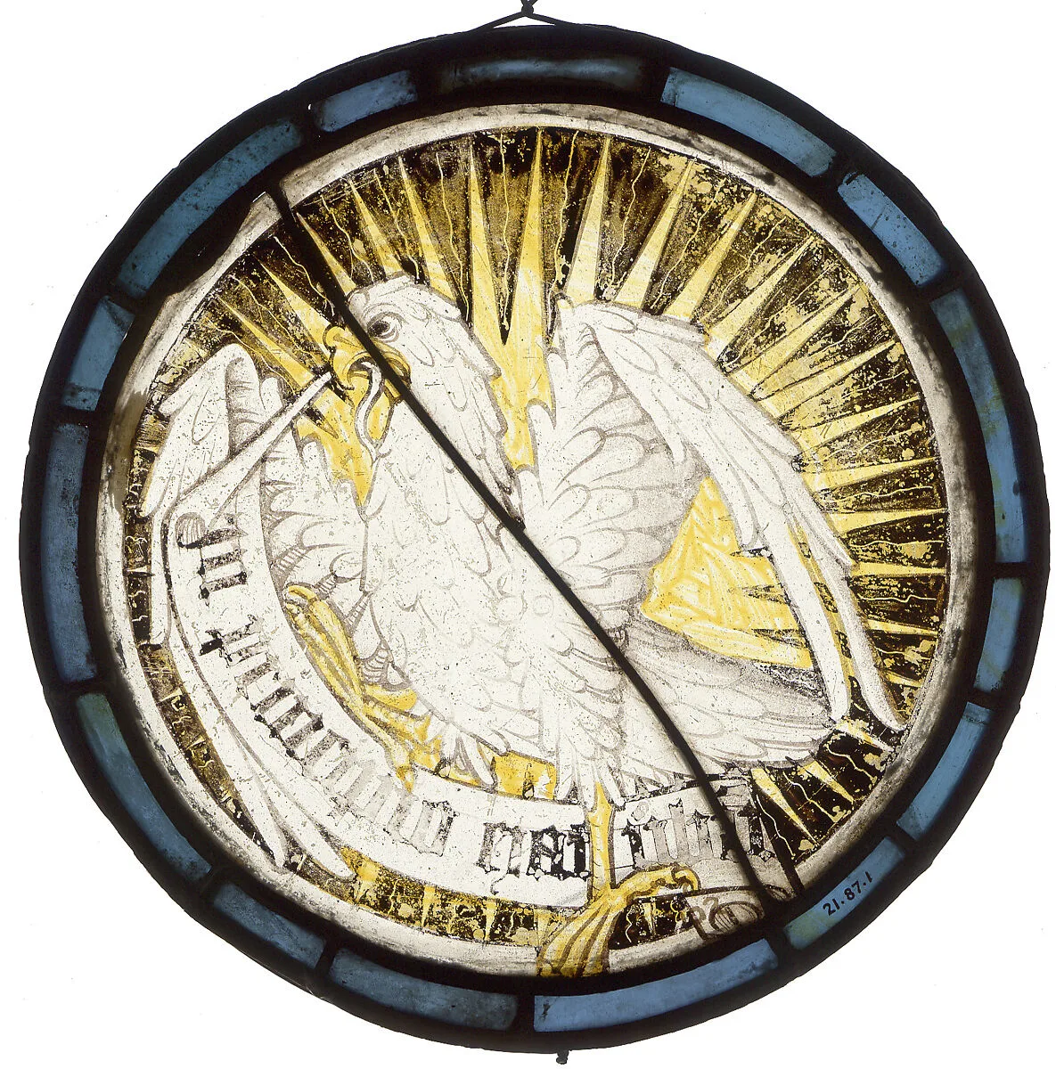 Roundel with an Eagle and Inscription — Unknown