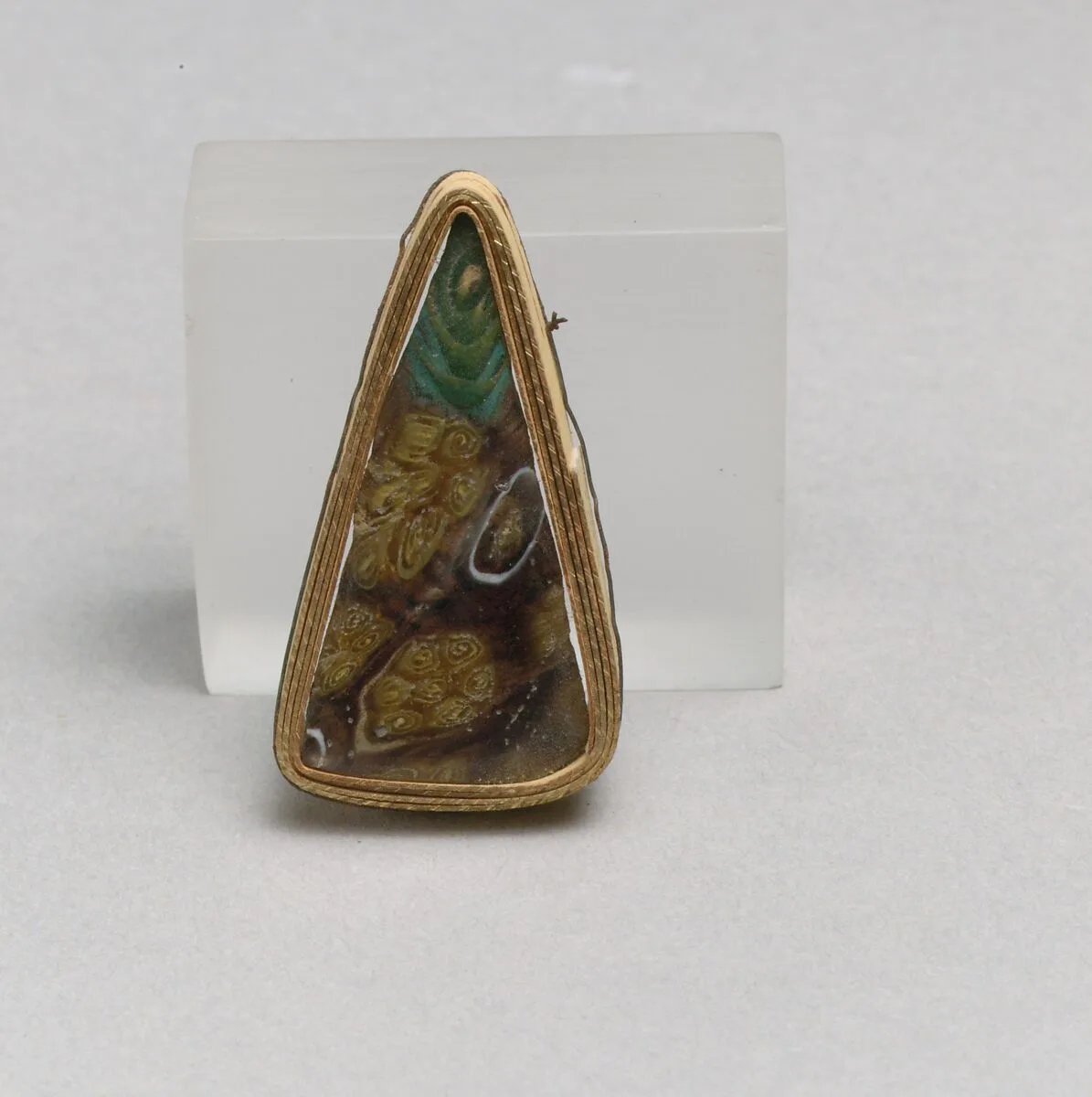 Glass mosaic fragment — Unknown