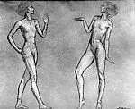 Study: Two Female Figures — Joseph Lichtenauer