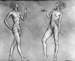 Study: Two Female Figures