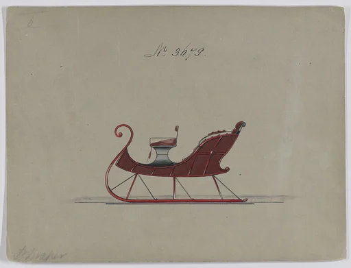 Design for 2 Seat Sleigh, no. 3679