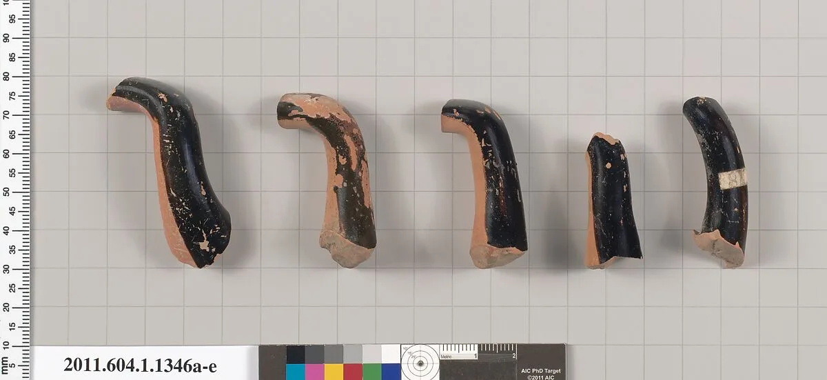 Terracotta fragments of kylikes (drinking cups) — Unknown