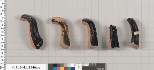 Terracotta fragments of kylikes (drinking cups)