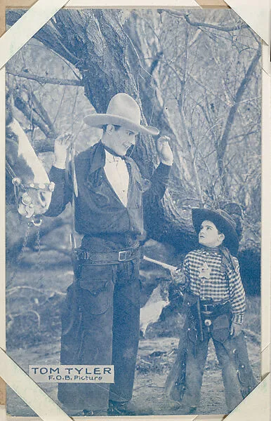 Tom Tyler from Western Stars or Scenes Exhibit Cards series (W412) — Unknown