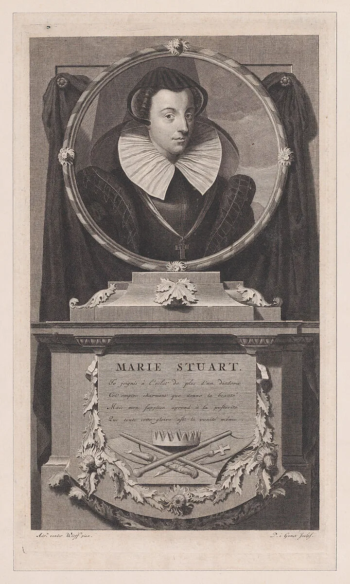 Mary, Queen of Scots (from "Histoire d'Angleterre, d'Ecosse et d'Irlande," volume 1) — Mary, Queen of Scots|Pieter van Gunst|Adriaen van der Werff|Isaac de Larrey