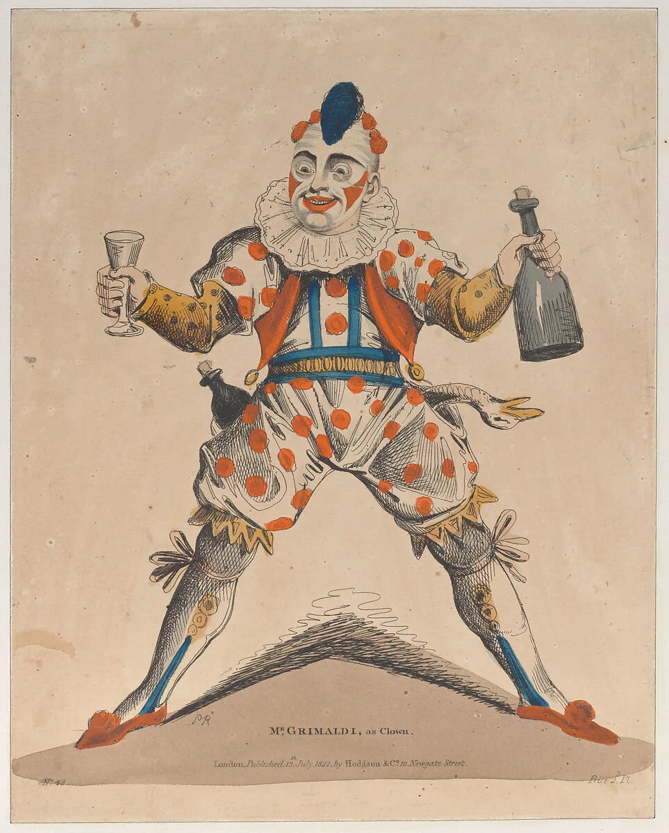 Mr. Grimaldi as "Joey" the Clown — Joseph Grimaldi|Piercy Roberts|Hodgson & Co.