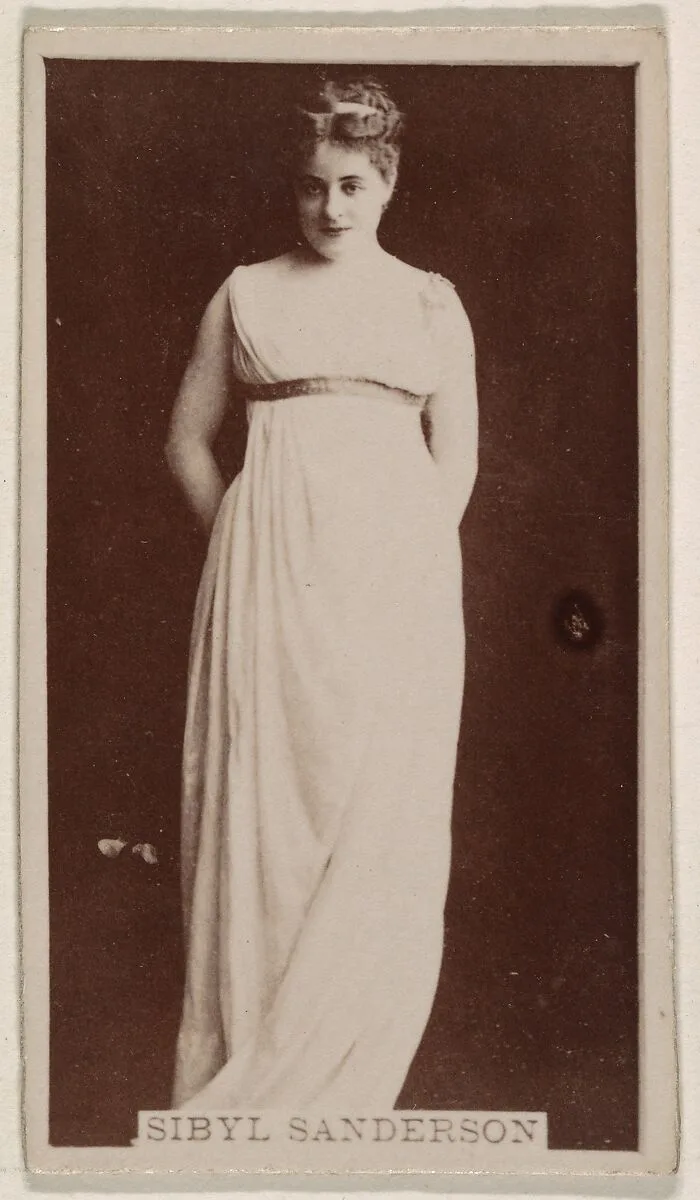 Sibyl Anderson, from the Actresses series (N245) issued by Kinney Brothers to promote Sweet Caporal Cigarettes — Kinney Brothers Tobacco Company